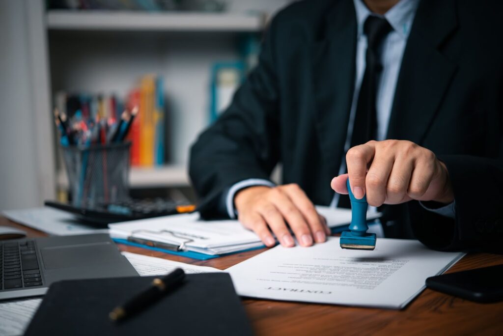 What is a notary public stamp