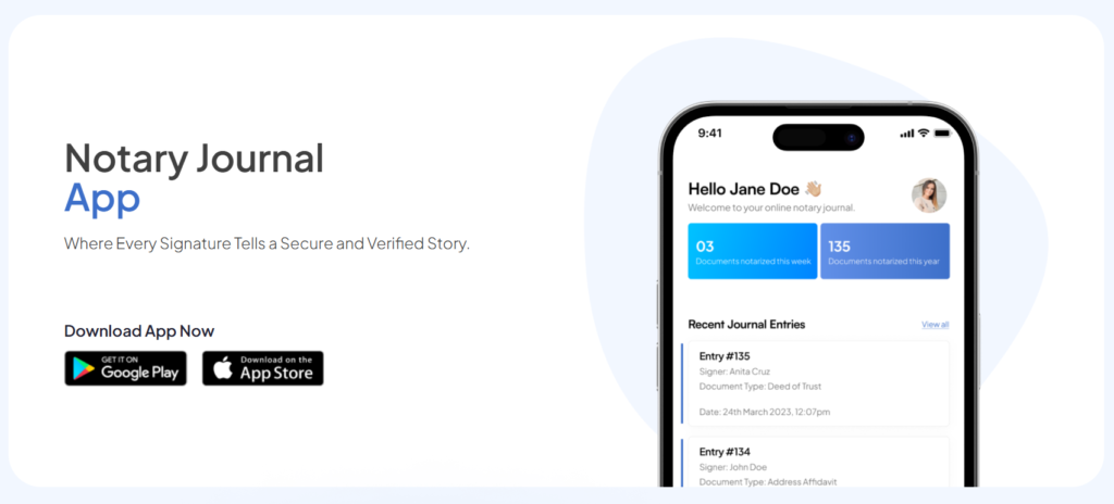 notary journal app - best record-keeping software for notaries